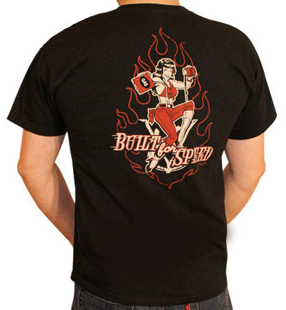 T-Shirt - Built for Speed Kustom Kulture, Rockabilly & Hot Rod