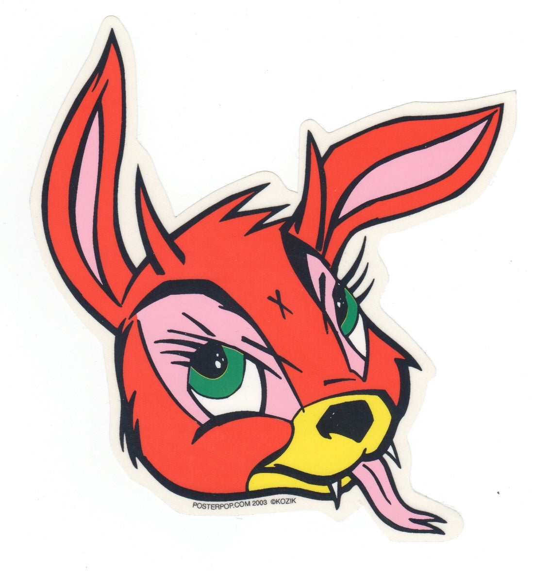 Frank Kozik Aufkleber - Bunny Evil, small