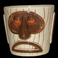 Tiki Mug - Modern Primitive Mug- Orange Eyes