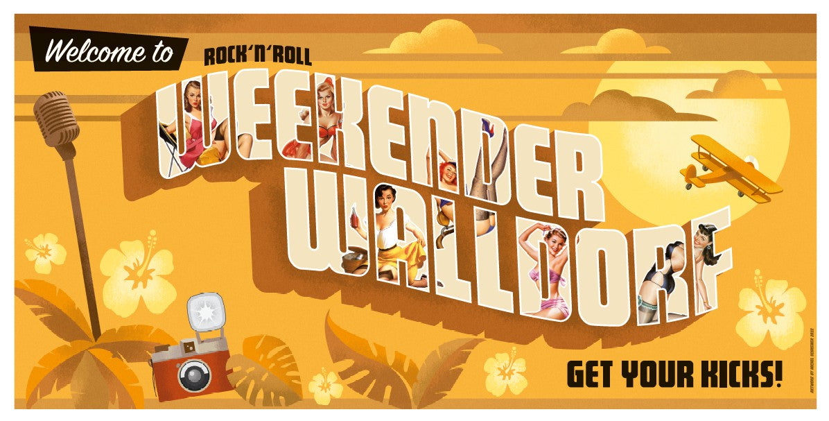 Bauzaunbanner Walldorf Weekender - Welcome