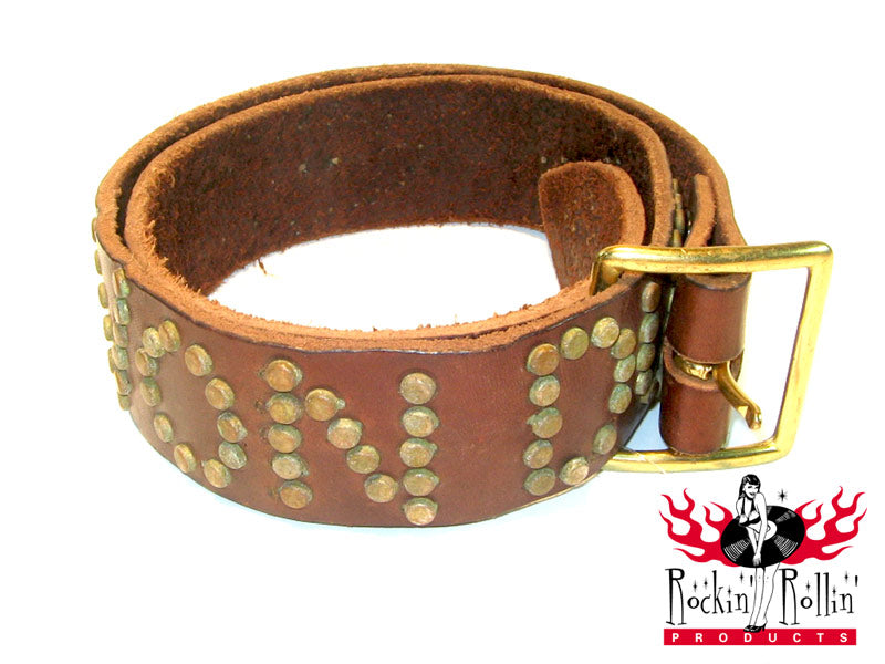 Western Belt Gürtel Braun - Vintage Rockabilly 50s Hep Cat