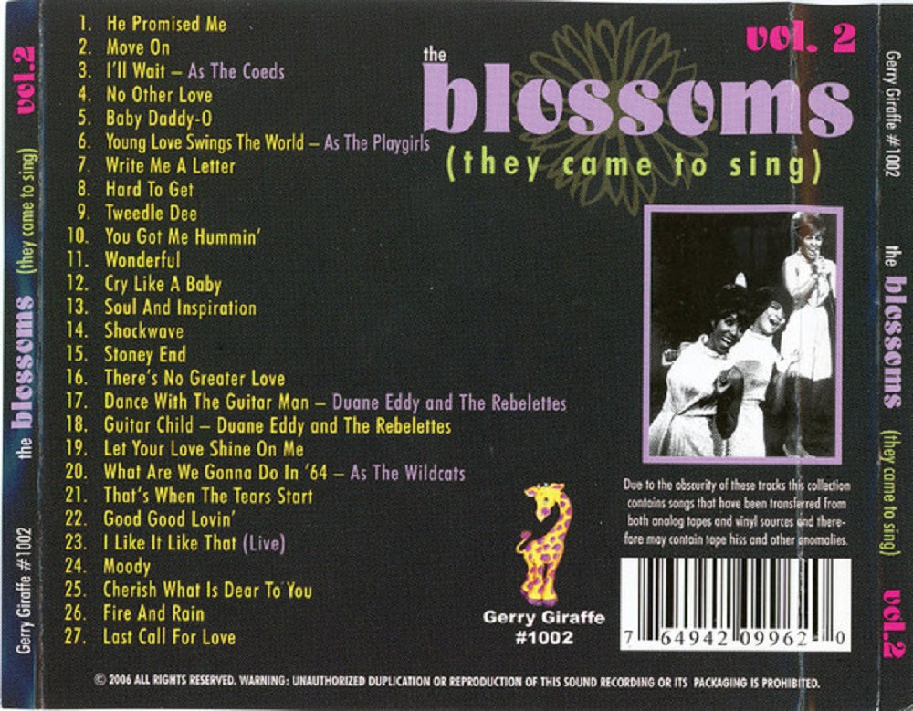 CD - Blossoms - They Came To Sing Vol. 2