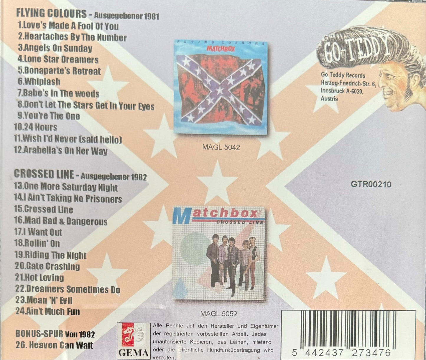 CD - Matchbox - Flying Colours und Crossed Line - Zwei Original Alben auf einer CD