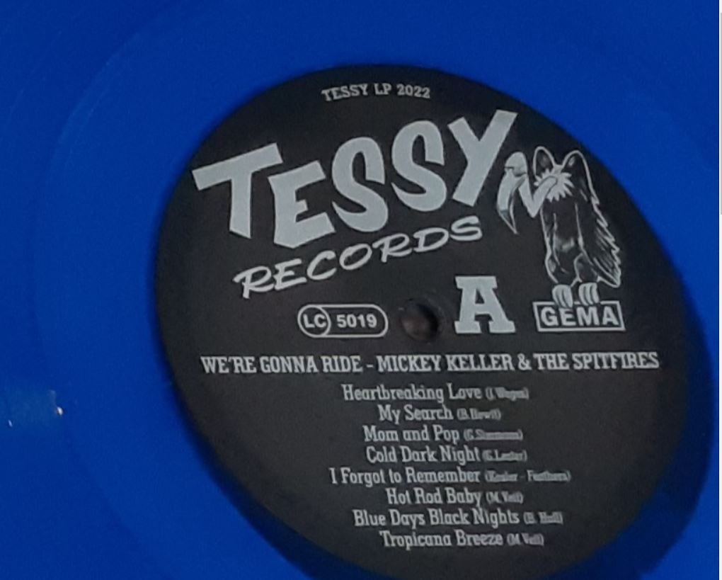 LP - Mickey Keller & The Spitfires - We're Gonna Ride! (Blue Vinyl)