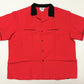 Bowlingshirt - Classic Bowler rot-schwarz
