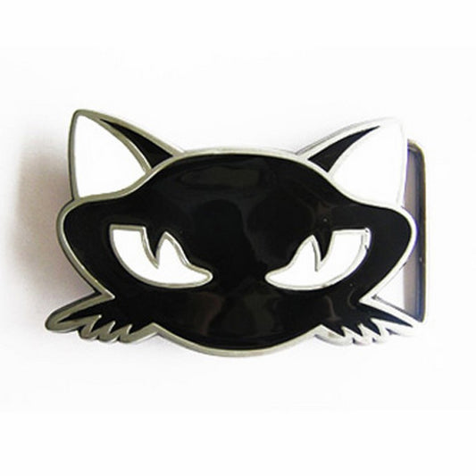 Gürtelschnalle - Black Pink Kitty Cat