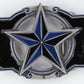 Gürtelschnalle - Blue And Black Nautic Star