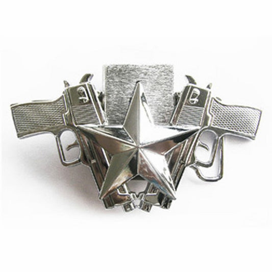 Gürtelschnalle - Guns With Star Lighter