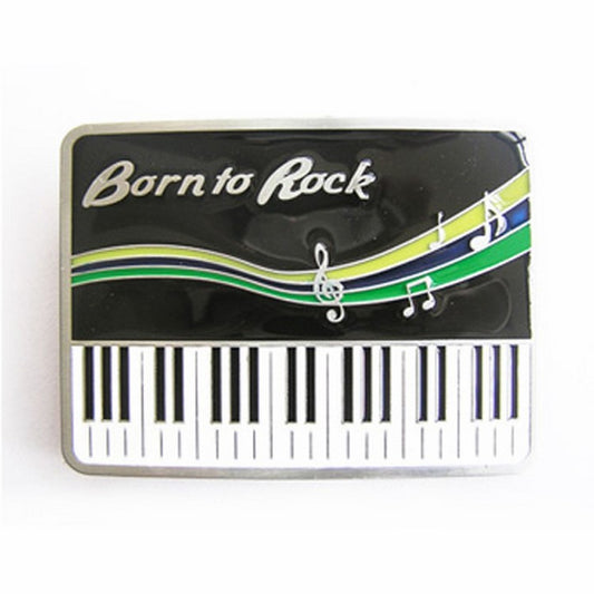 Gürtelschnalle - Born To Rock Piano