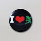 Button - I Love Gecko Rex, schwarz