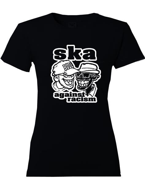 Girl-Shirt - Busters - Ska Against Racism, schwarz