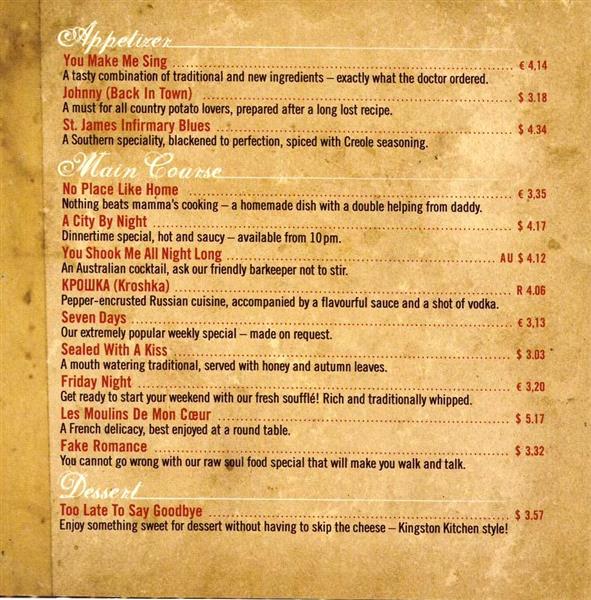 CD - Kingston Kitchen - Today's Special