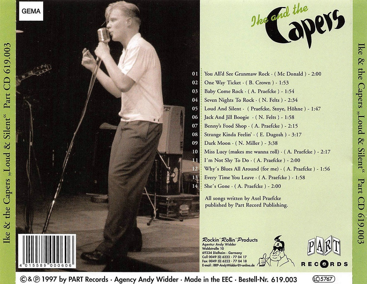 CD - Ike & The Capers - Loud & Silent