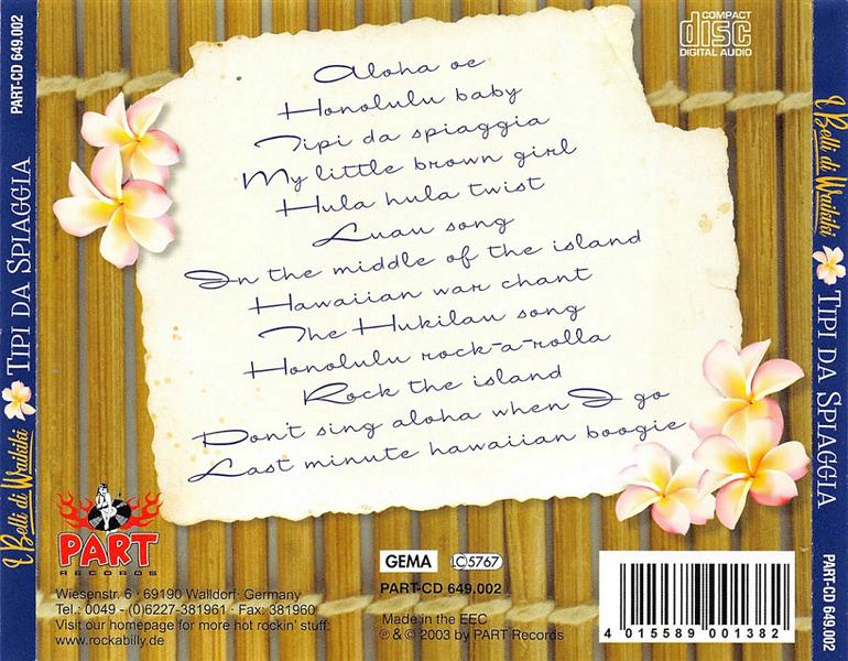 CD - I Belli Di Waikiki - Tipi Da Spiaggia