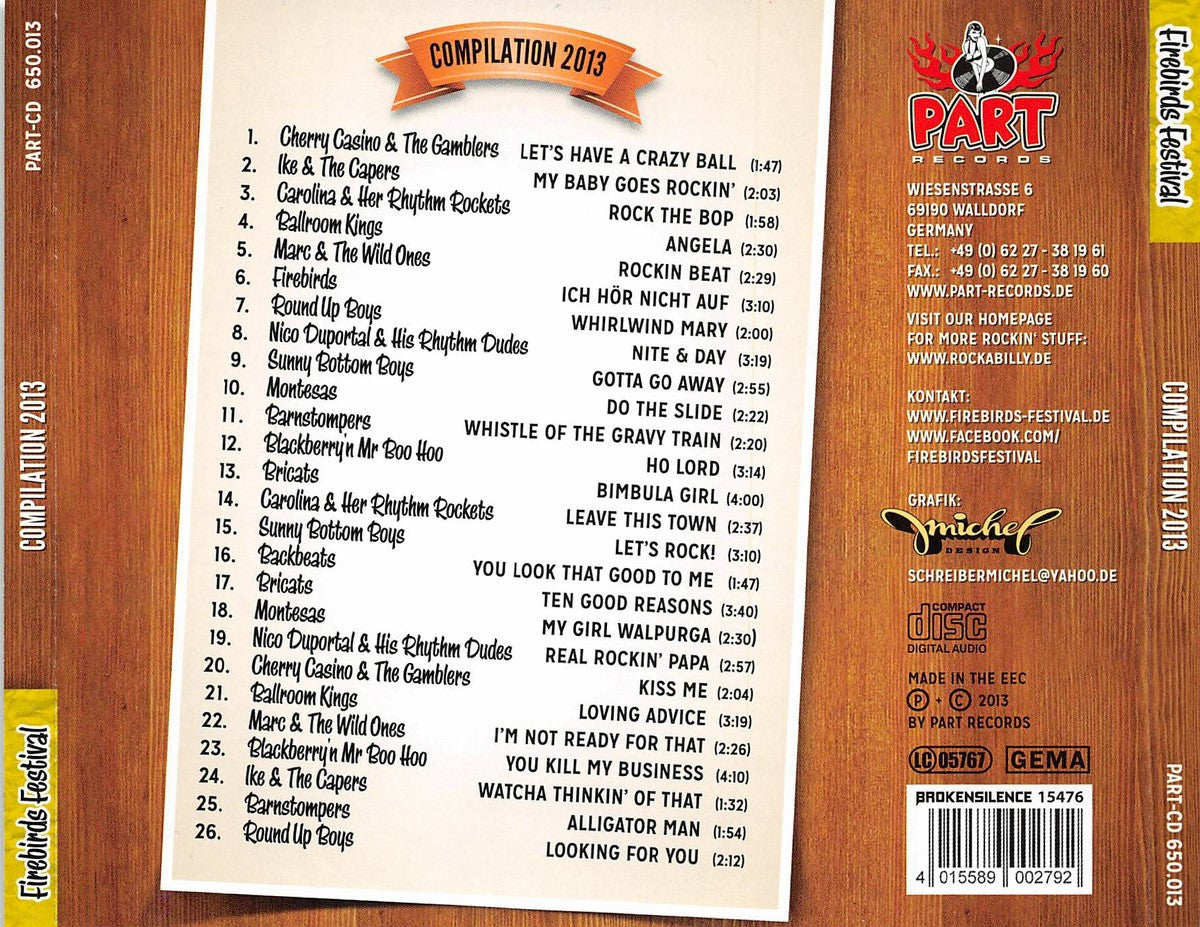 CD - VA - Firebirds Festival Compilation 2013