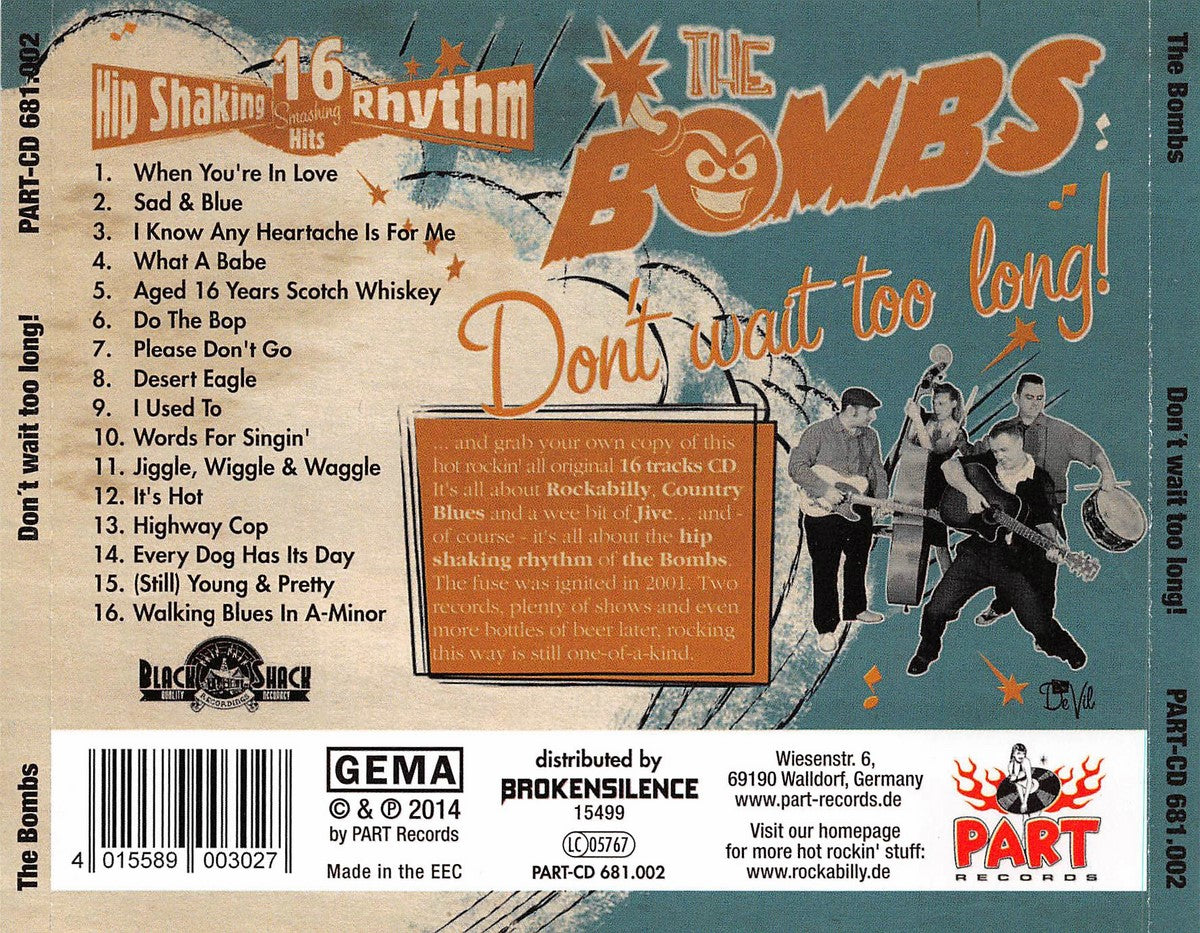 CD - Bombs - Don't Wait Too Long