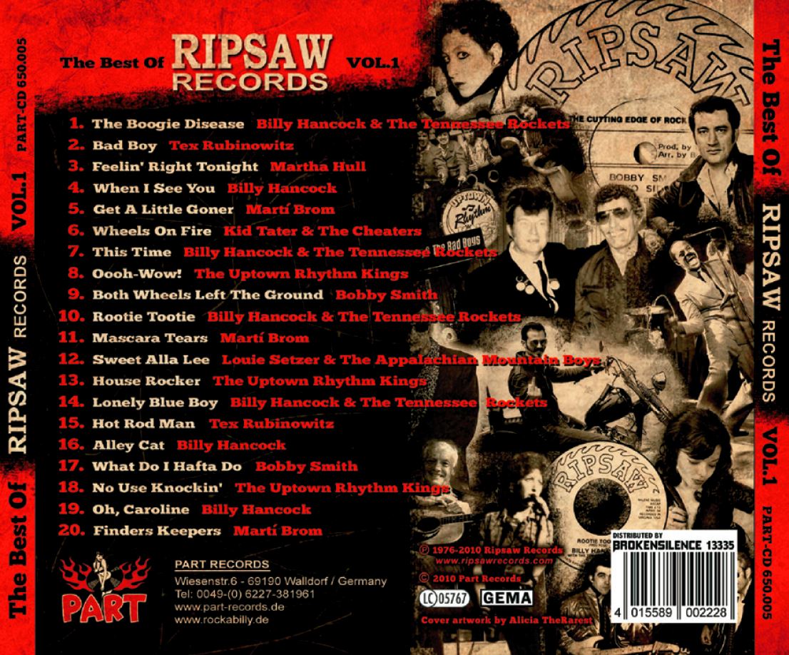 CD - VA - Best Of Ripsaw Records Vol. 1