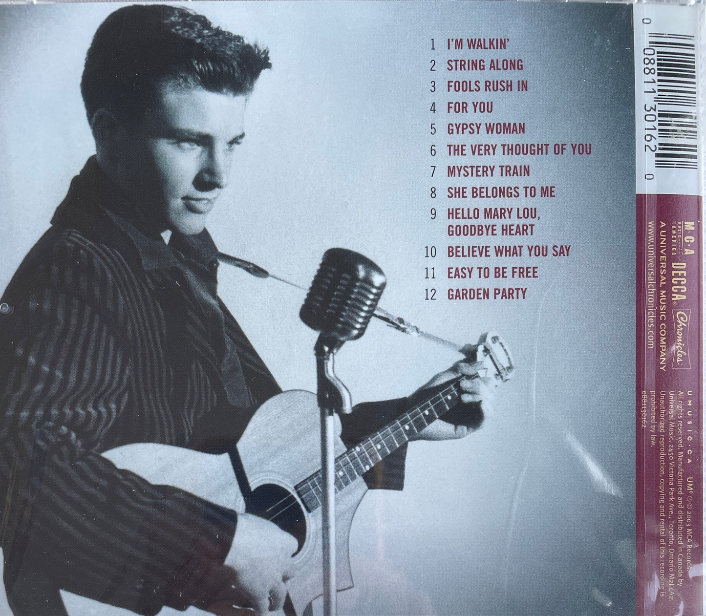 CD - Rick Nelson - The Best Of - 20th Century Masters