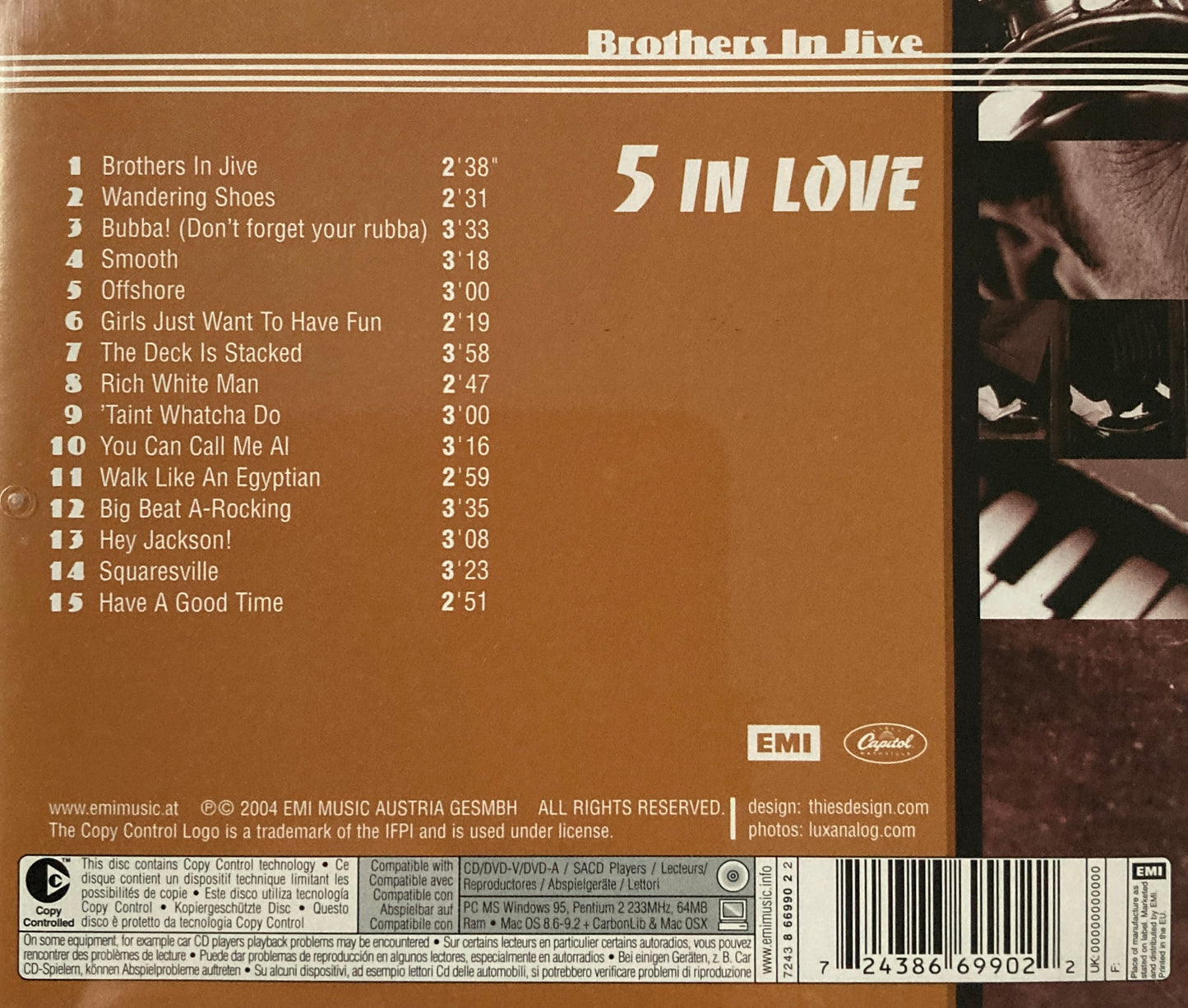 CD - Brothers In Jive - 5 In Love