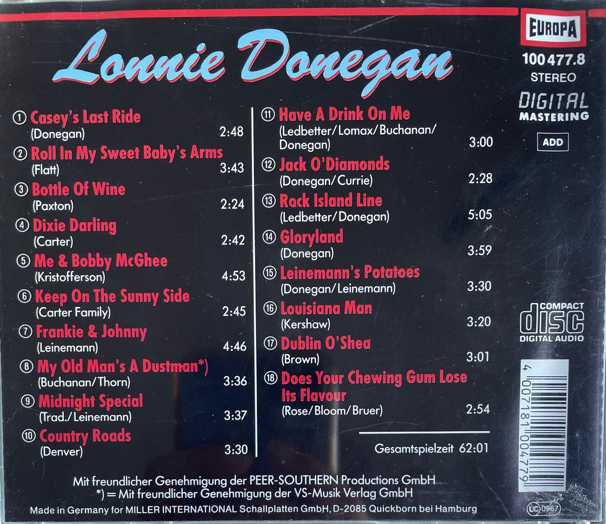 CD - Lonnie Donegan - Have A Drink On Me