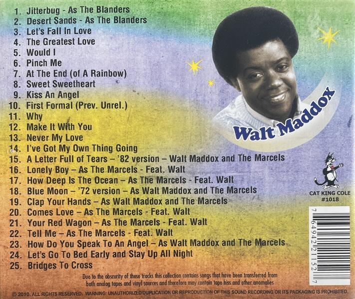 CD - Walt Maddox And The Marcels