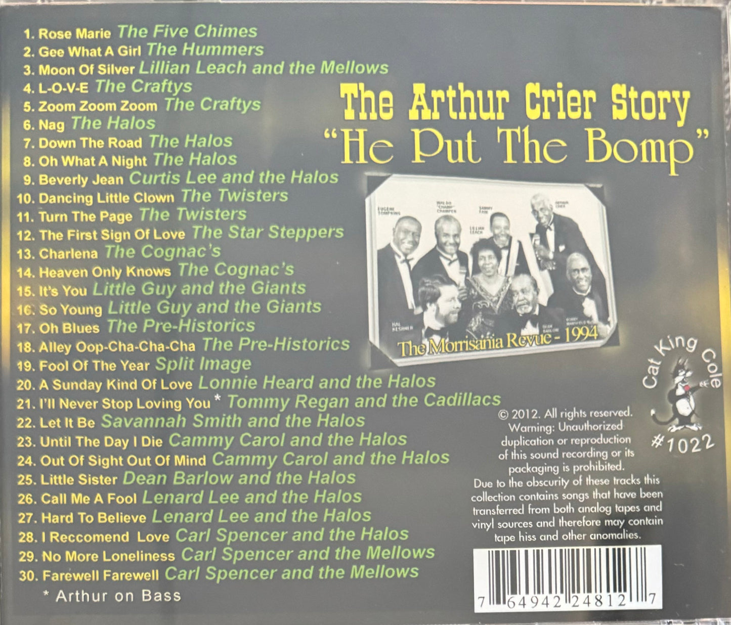 CD - Arthur Crier - Story He Put The Bomp