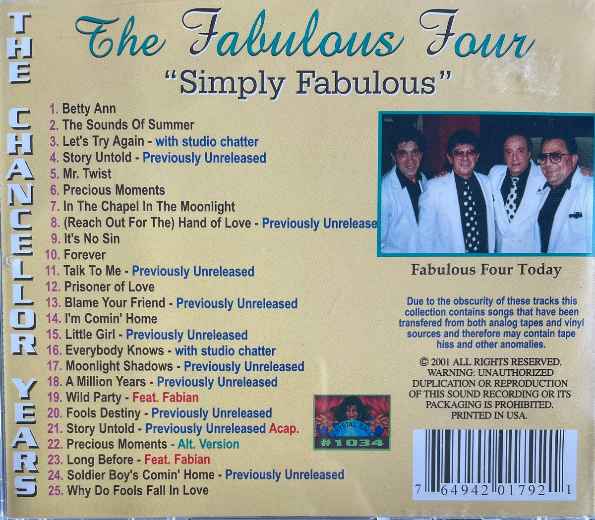 CD - Fabulous Four - Simply Fabulous