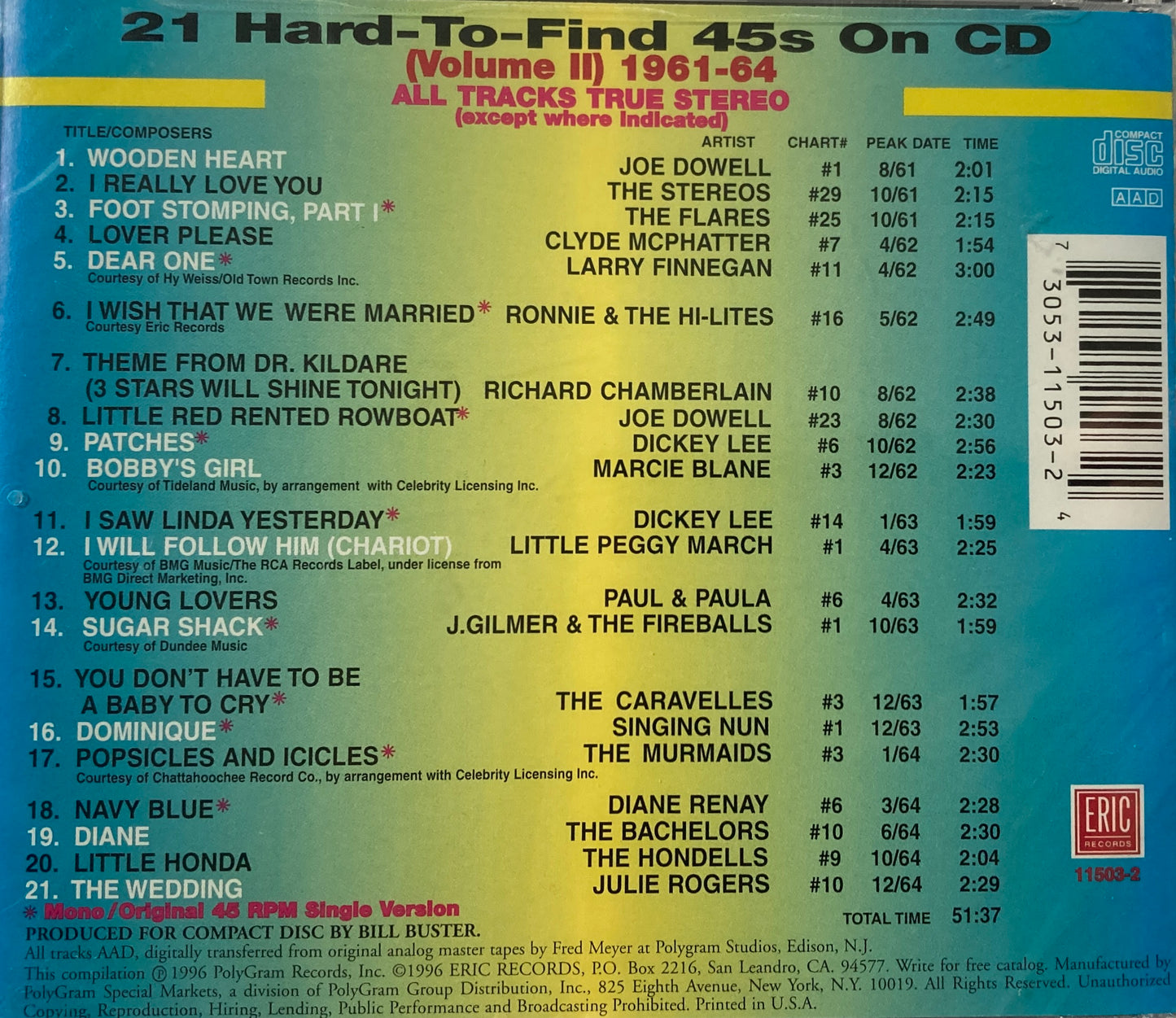 CD - VA - Hard To Find 45s Vol.2 1961-64