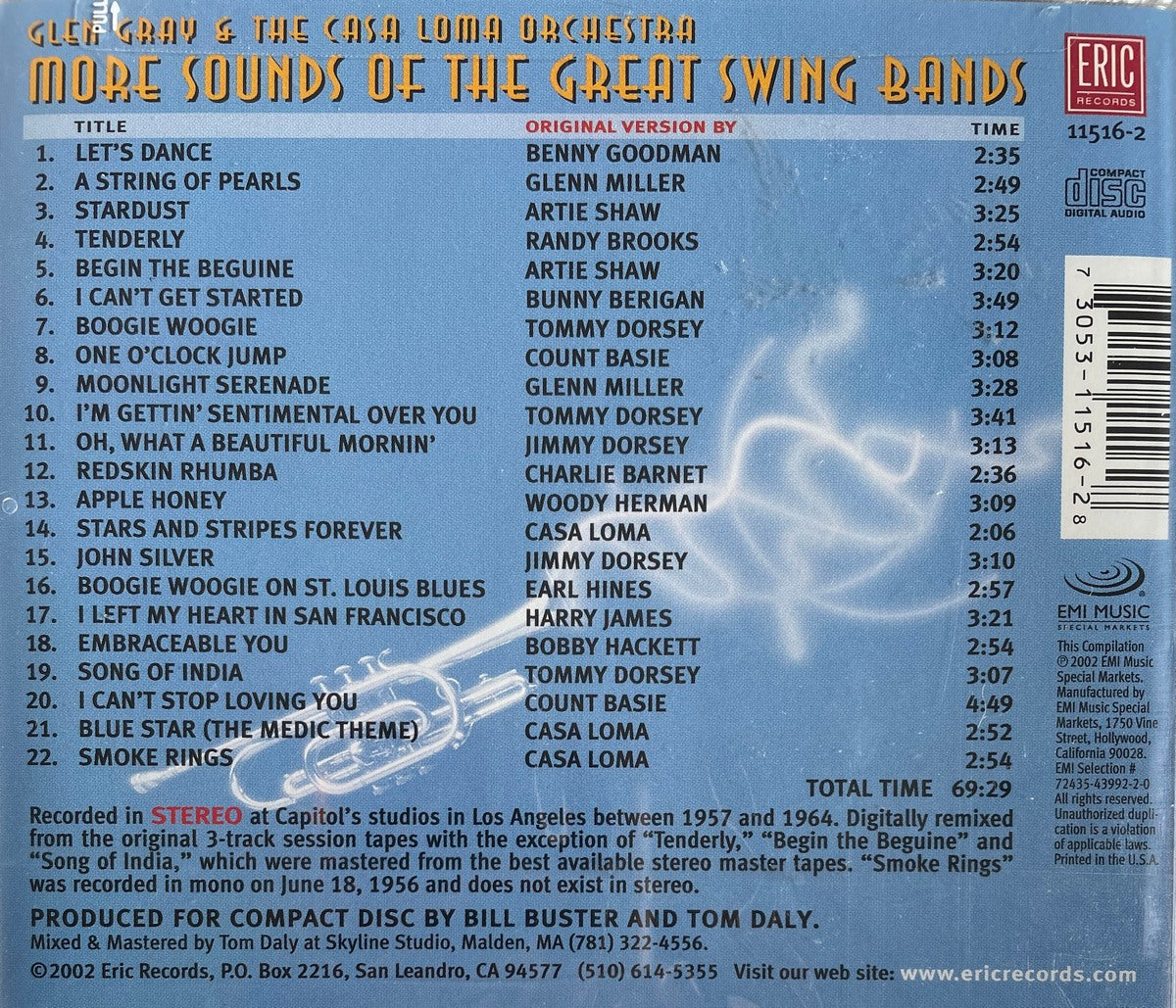 CD - Glen Gray & The Casa Loma Orchestra: More Sounds Of The Great Swing Bands