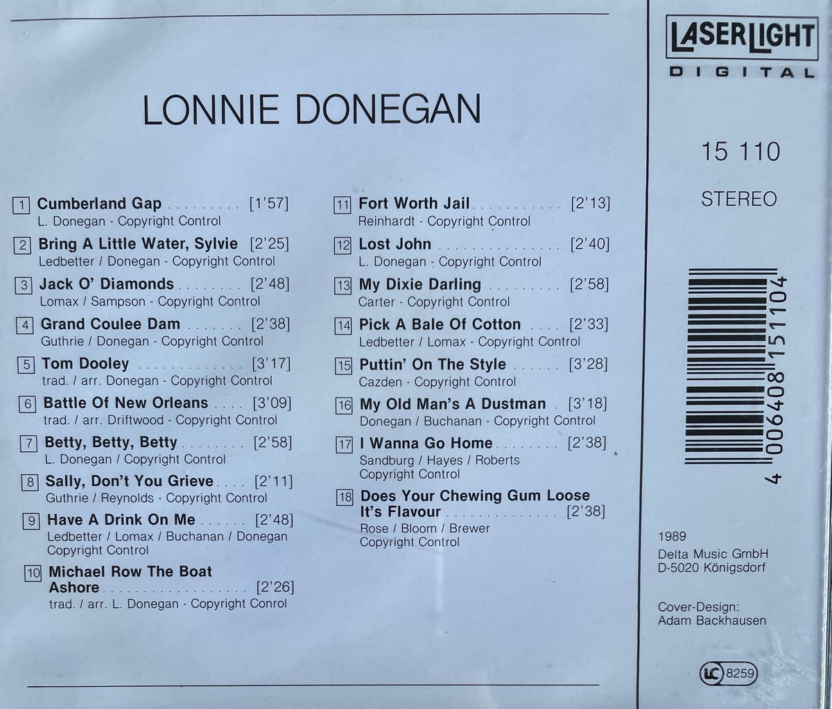 CD - Lonnie Donegan - Self Titled