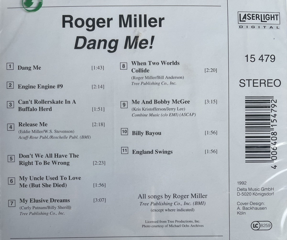 CD - Roger Miller - Dang Me! - The Best Of