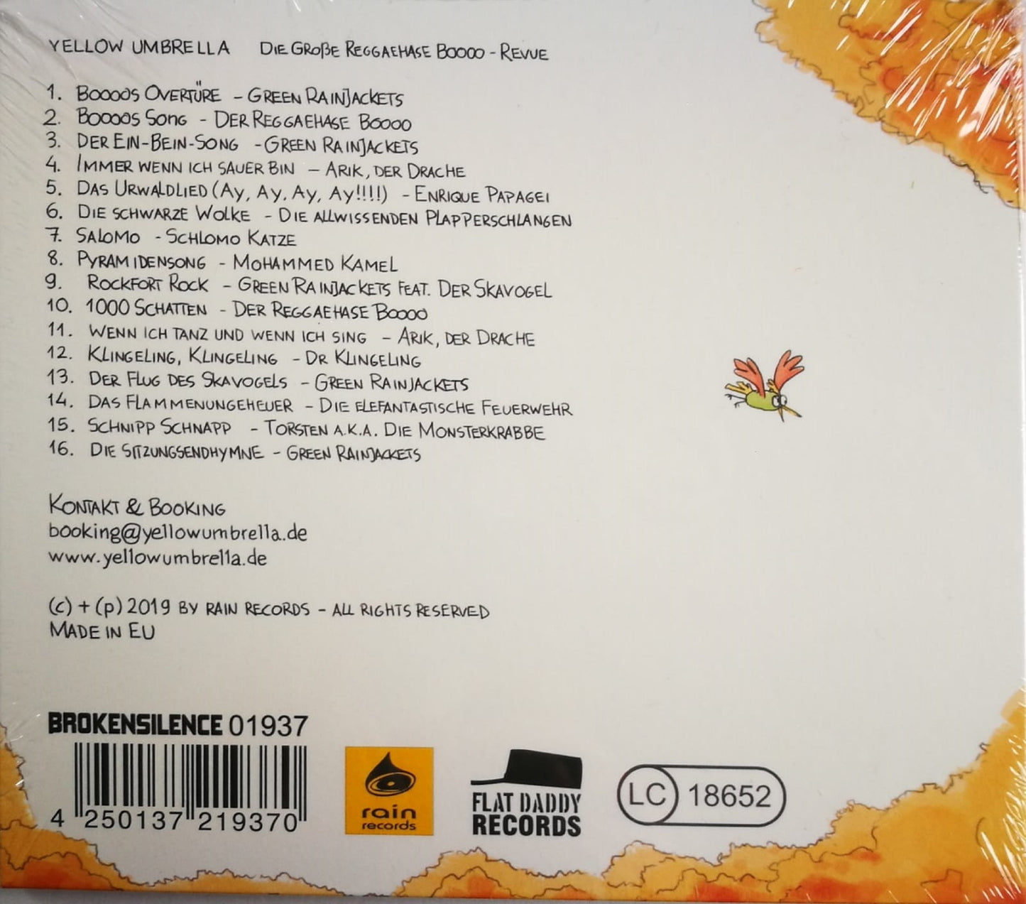 CD - Yellow Umbrella - Die Große Reggaehase Boooo Revue