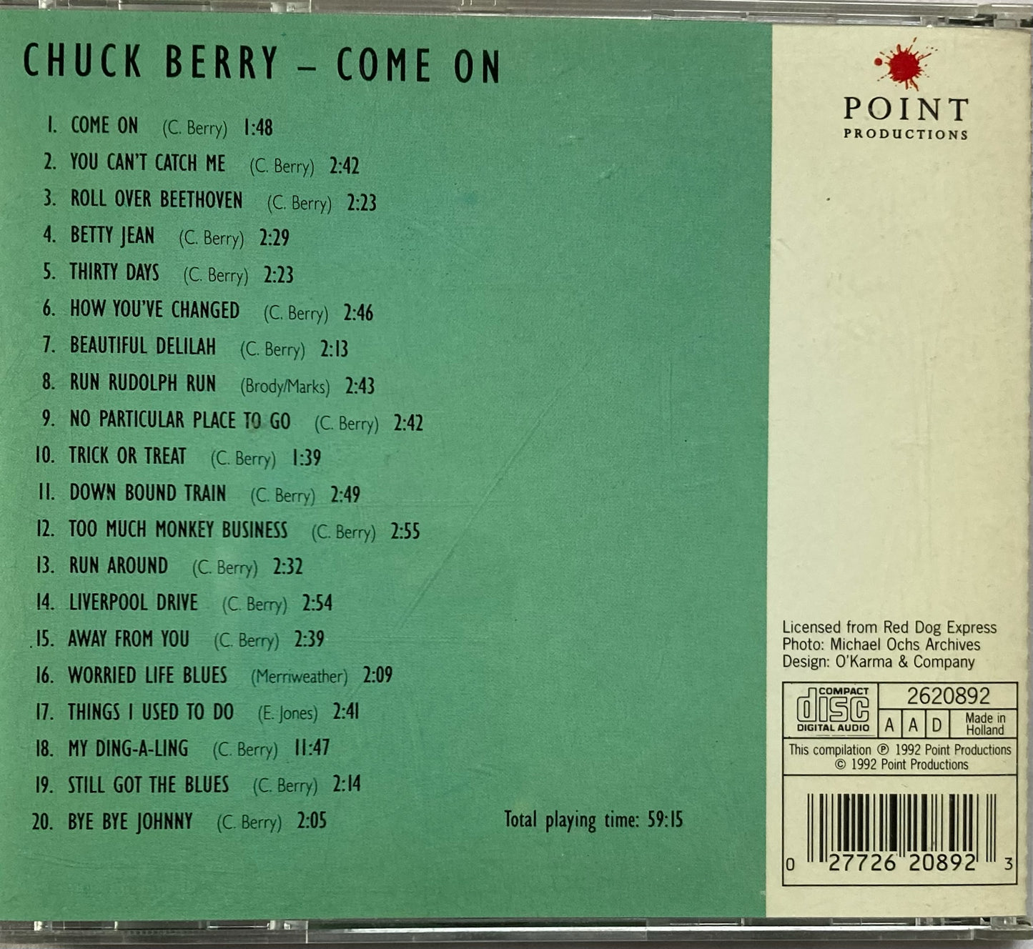 CD - Chuck Berry - Come On