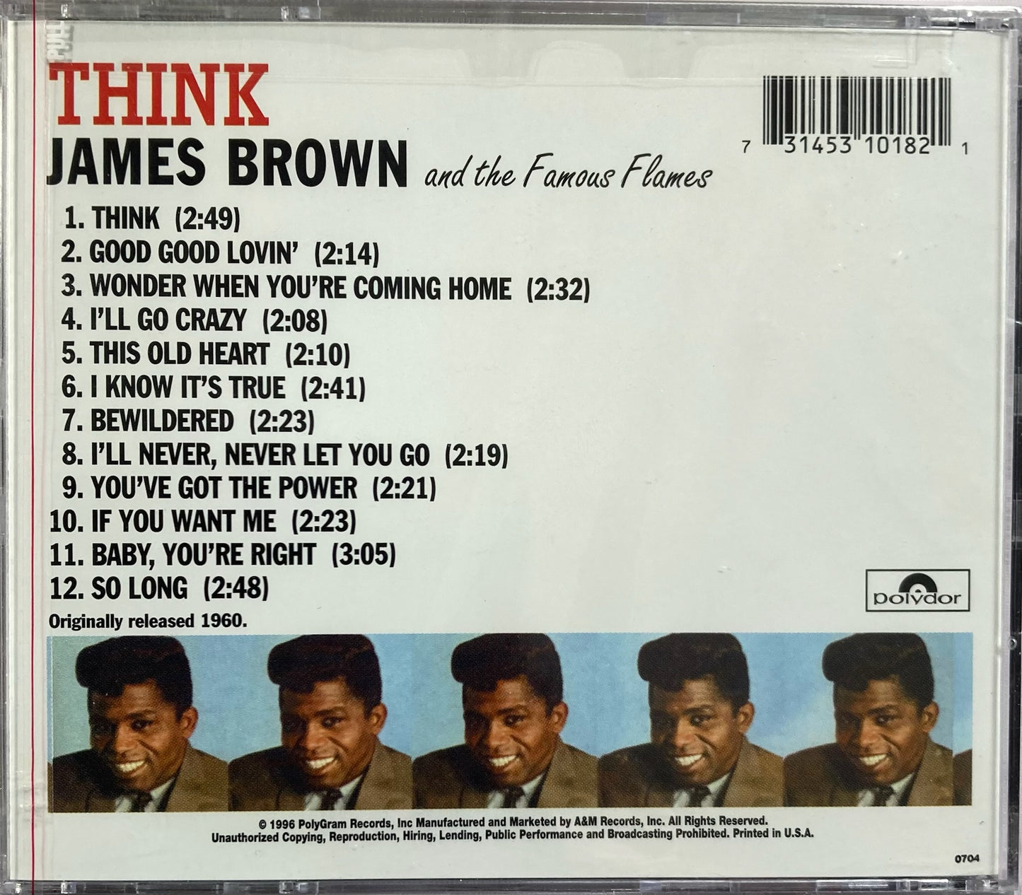 CD - James Brown And The Famous Flames - Think!