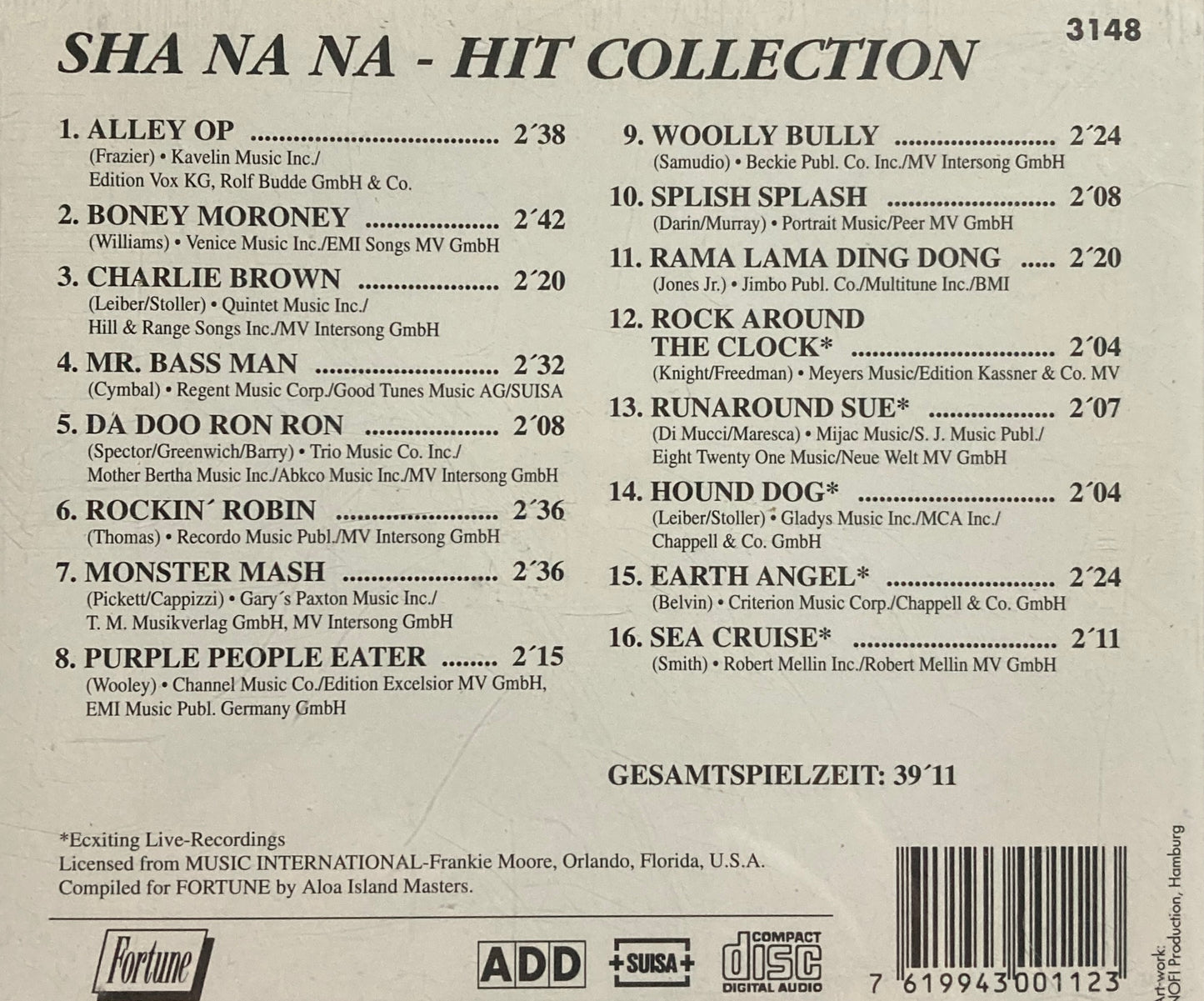 CD - Sha Na Na - Hit Collection