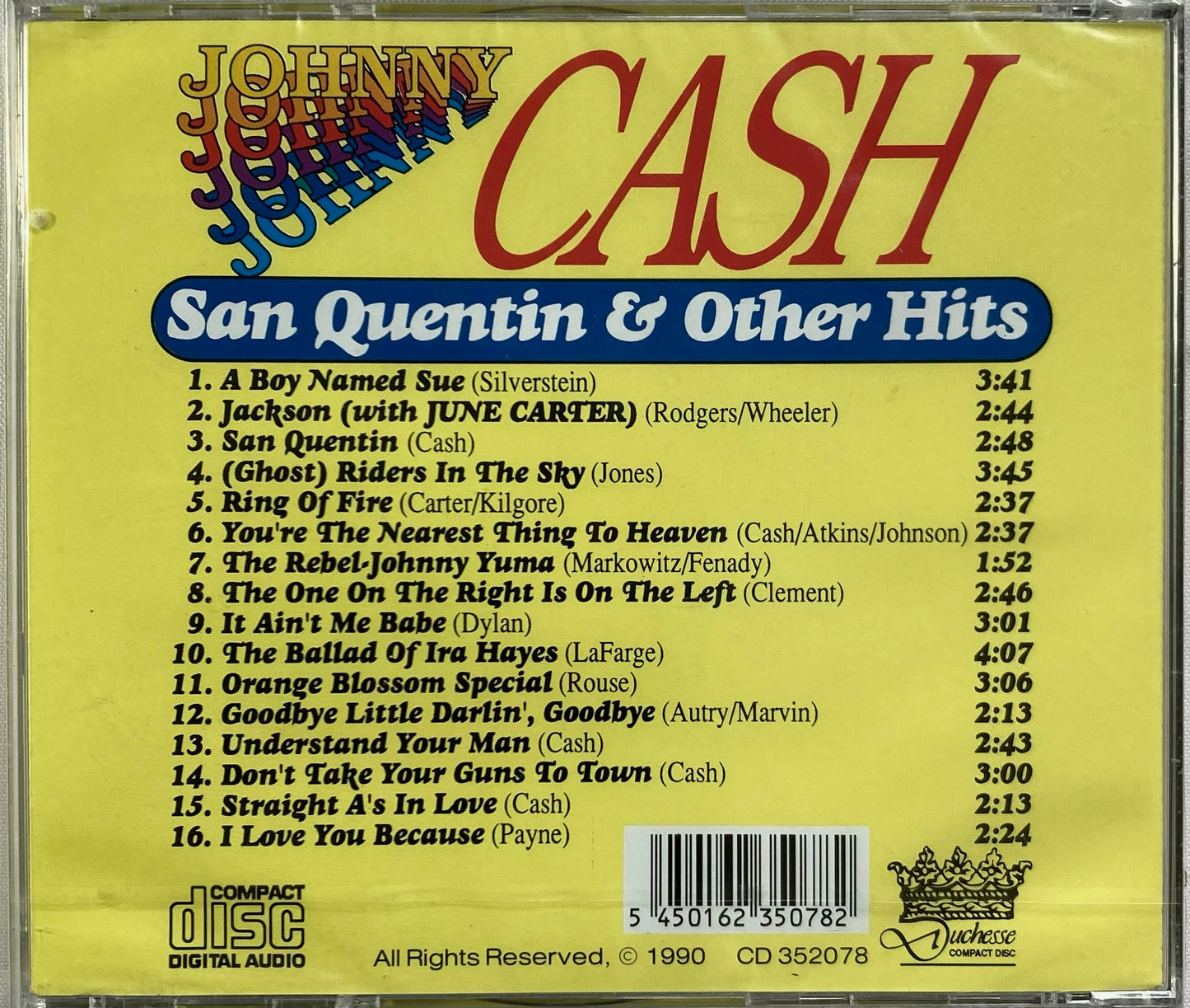 CD - Johnny Cash - Sn Quentin & Other Hits