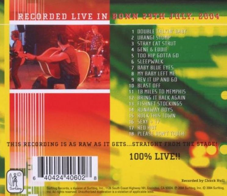 CD - Stray Cats - Recorded Live In Bonn 29th July 2004