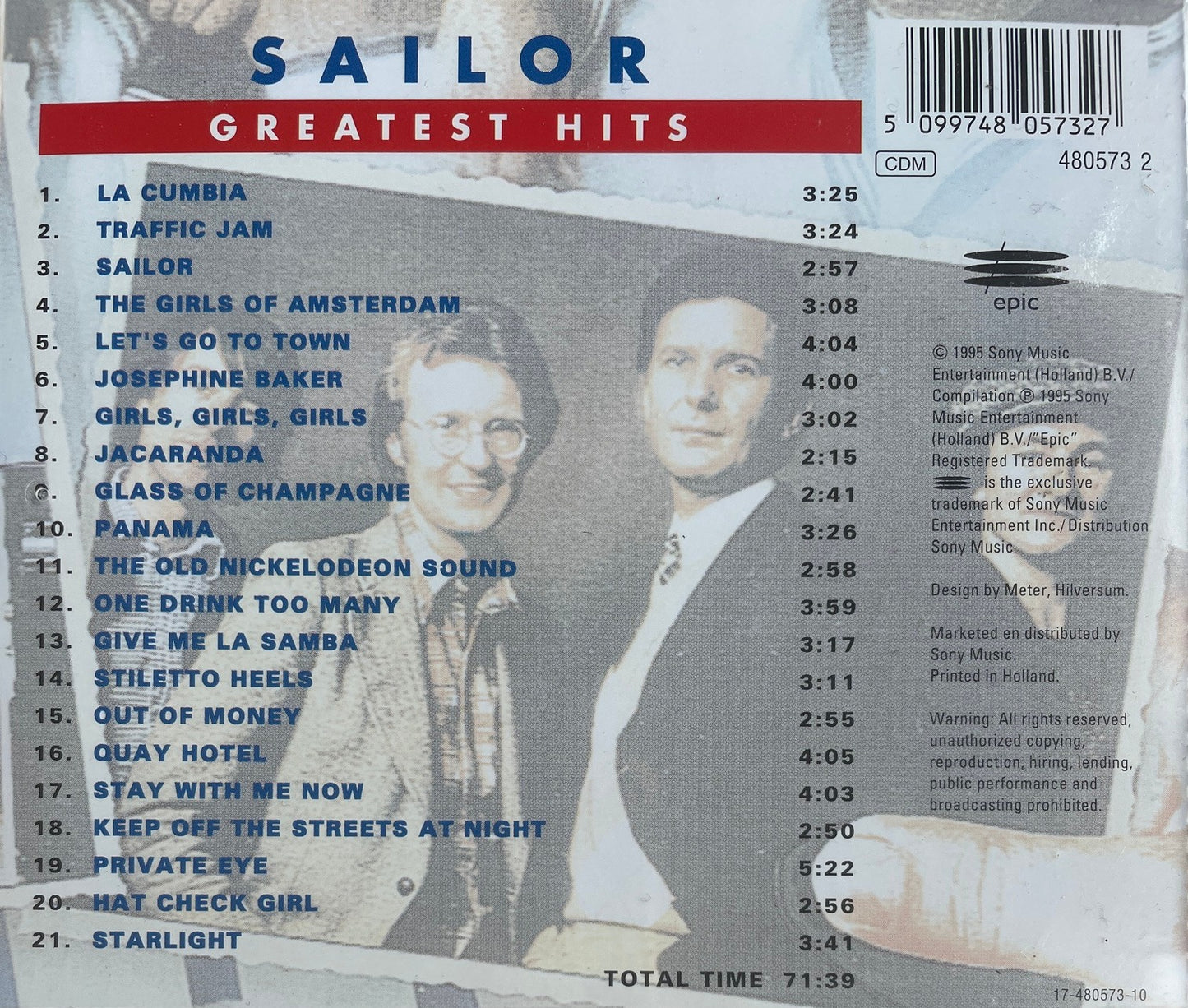 CD - Sailor - Greatest Hits