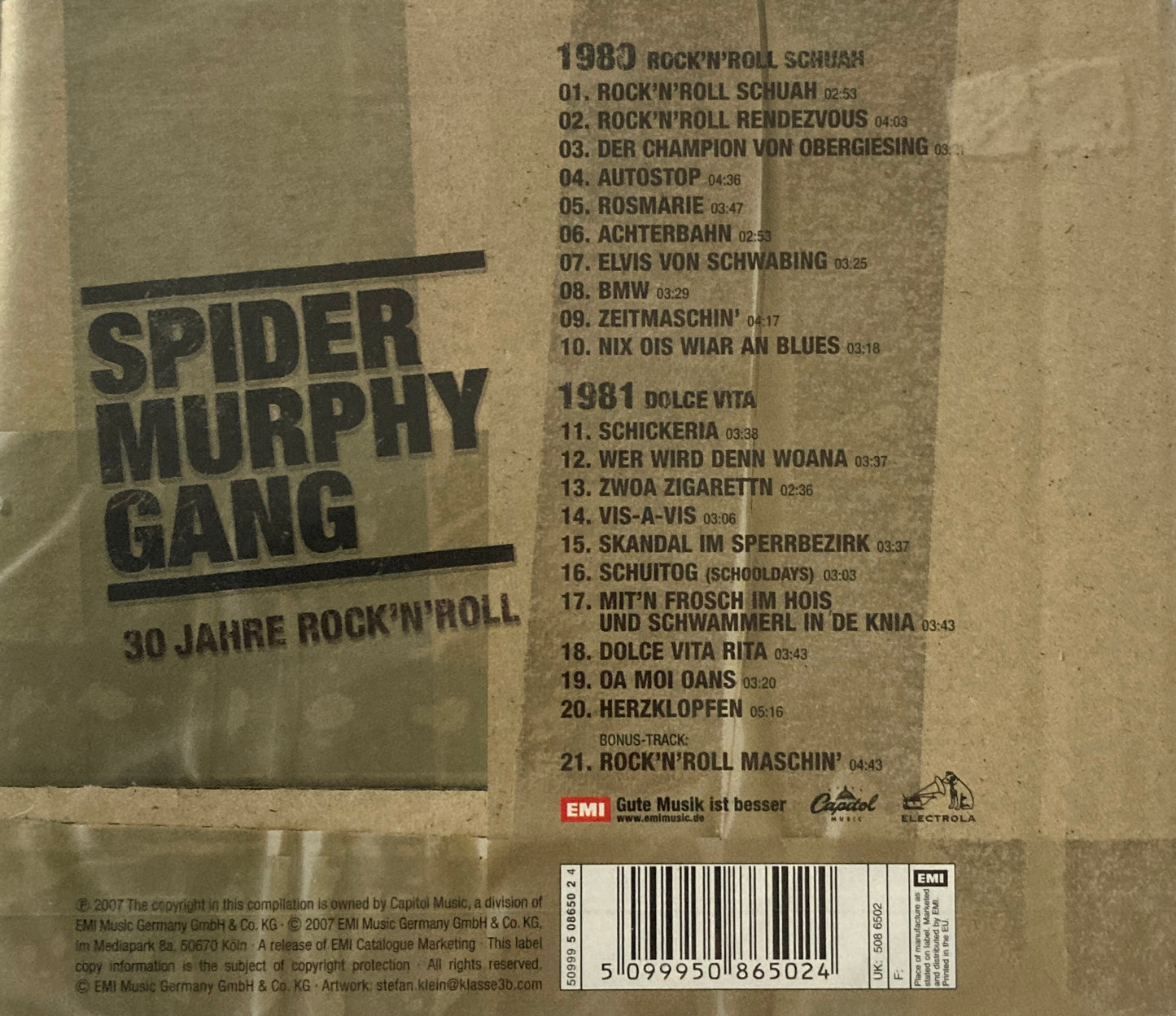 CD - Spider Murphy Gang - 30 Jahre Rock'n'Roll Schuah 1980 + Dolce Vita 1981