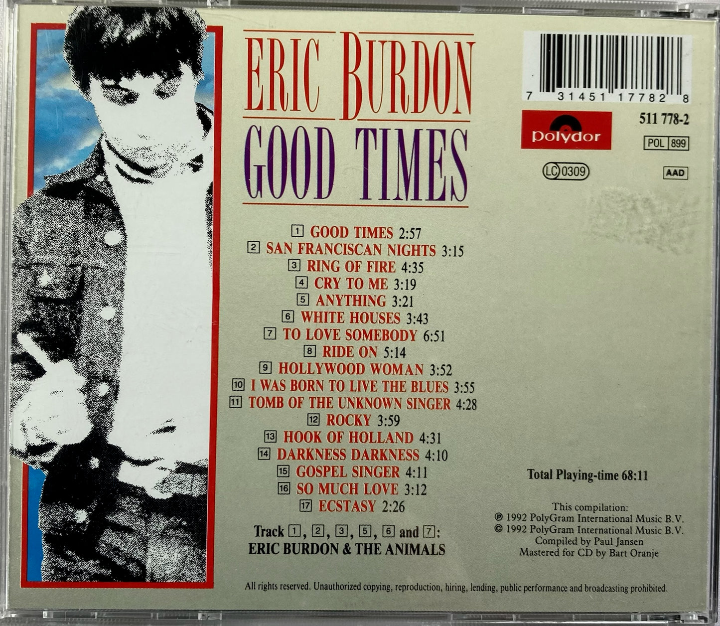 CD - Eric Burdon - Good Times A Collection