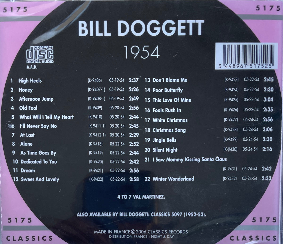 CD - Bill Doggett - The Chronological 1954 Classics