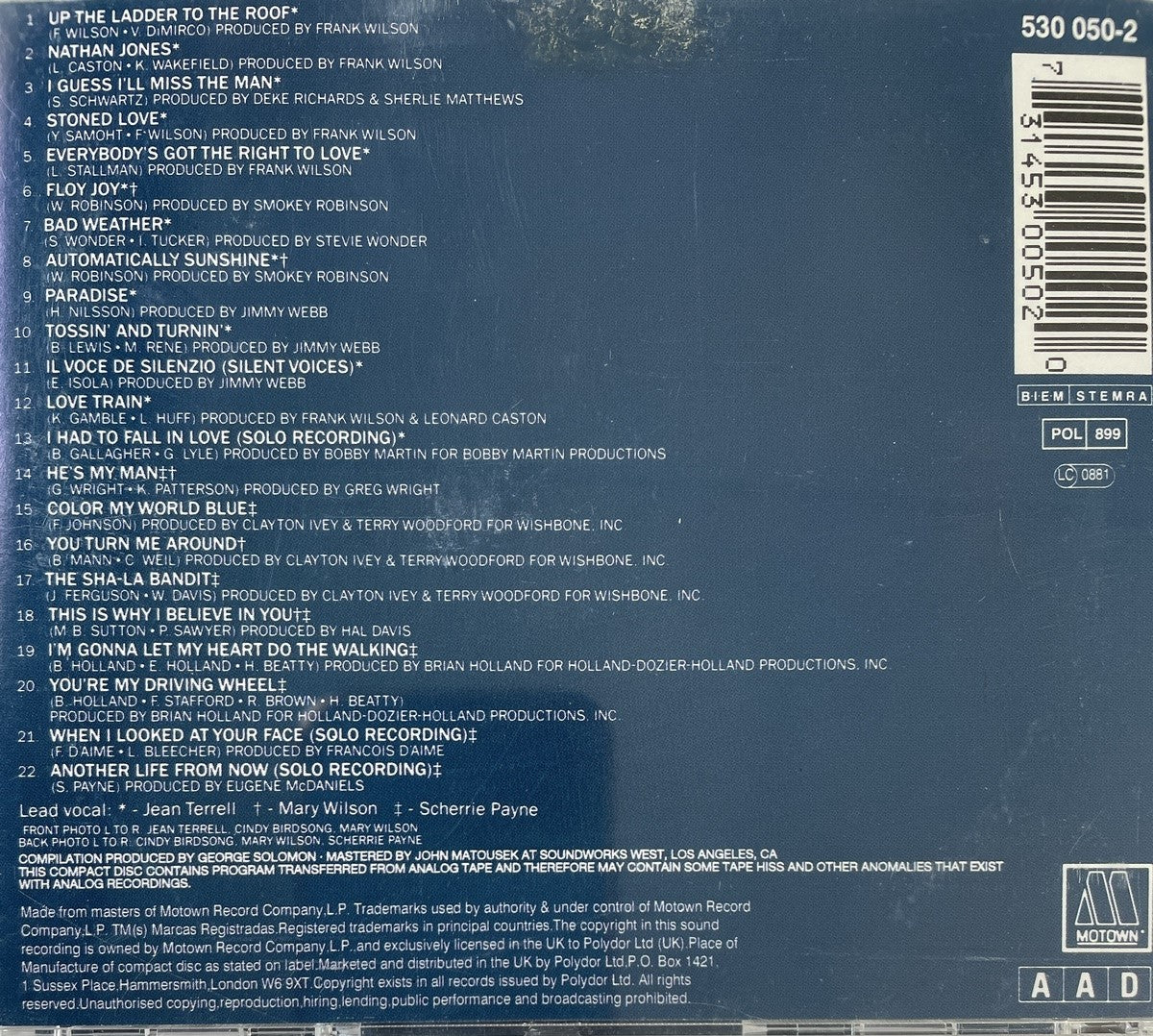 CD - Supremes - The Supremes 70's - Greatest Hits And Rare Classics