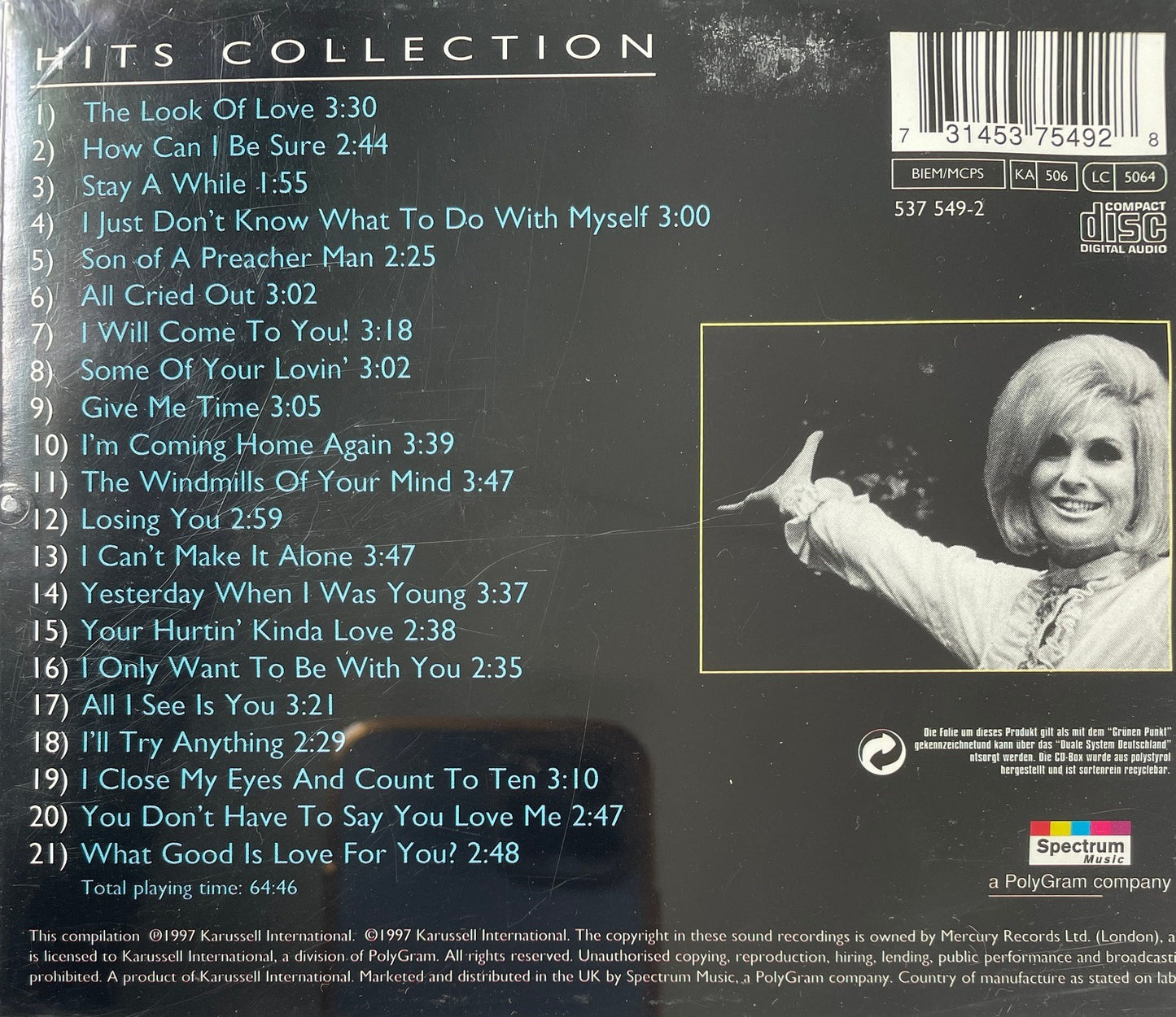 CD - Dusty Springfield - Hits Collection