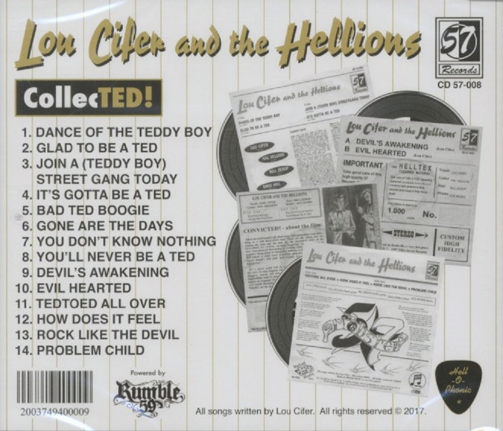 CD - Lou Cifer & The Hellions - CollecTED