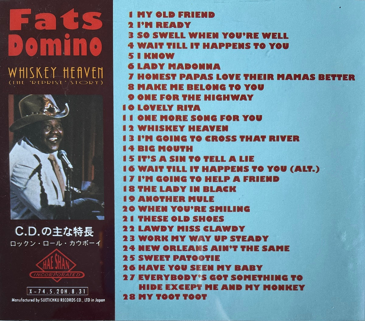 CD - Fats Domino - Whiskey Heaven (The Reprise Story)