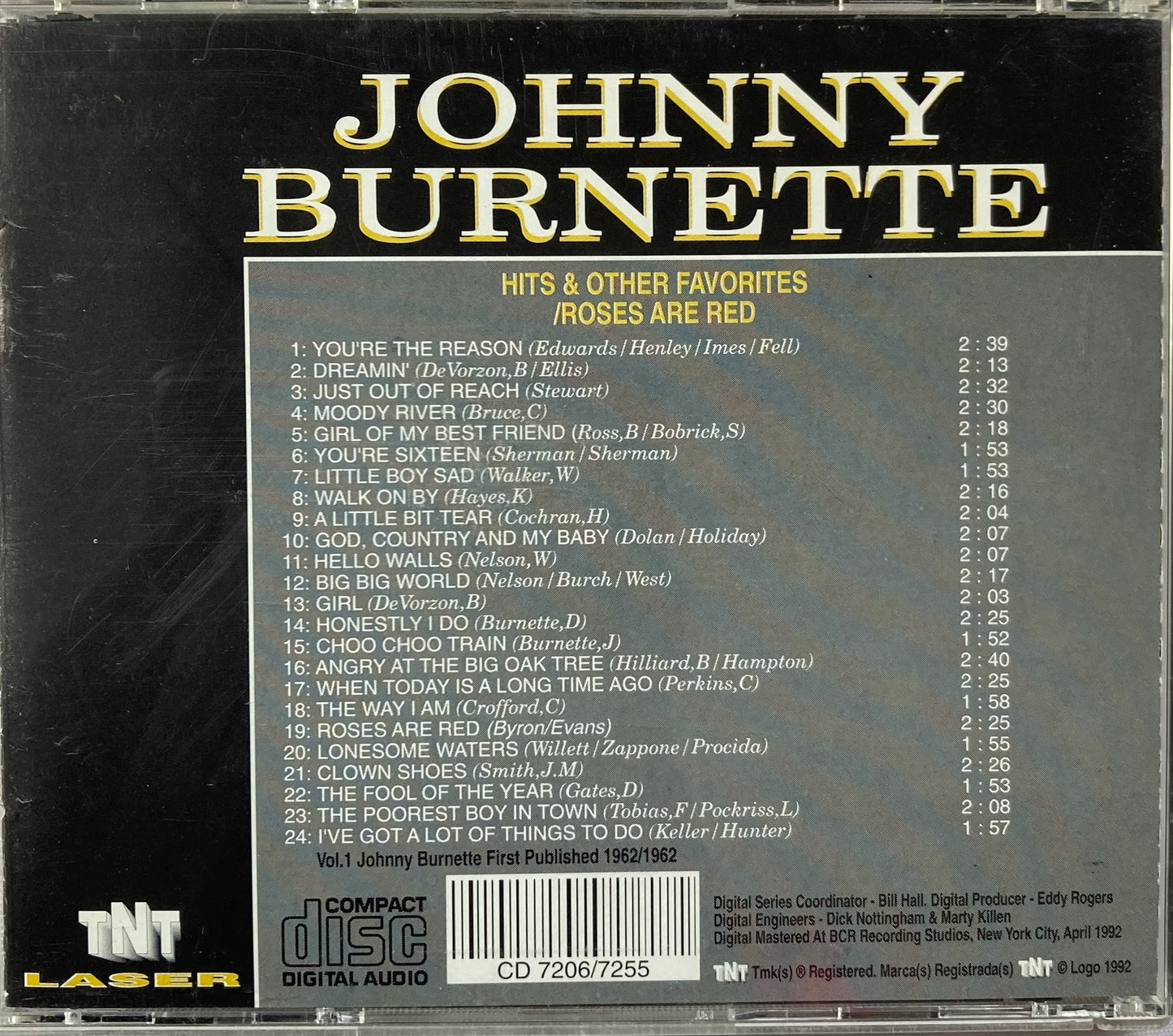 CD - Johnny Burnette - Vol. 1