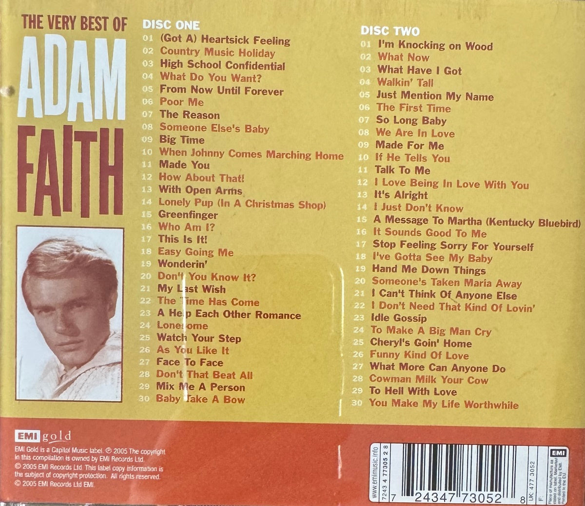 CD - Adam Faith - The Very Best Of