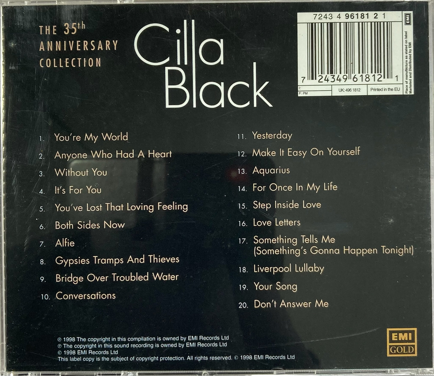 CD - Cilla Black - The 35th Anniversary Collection