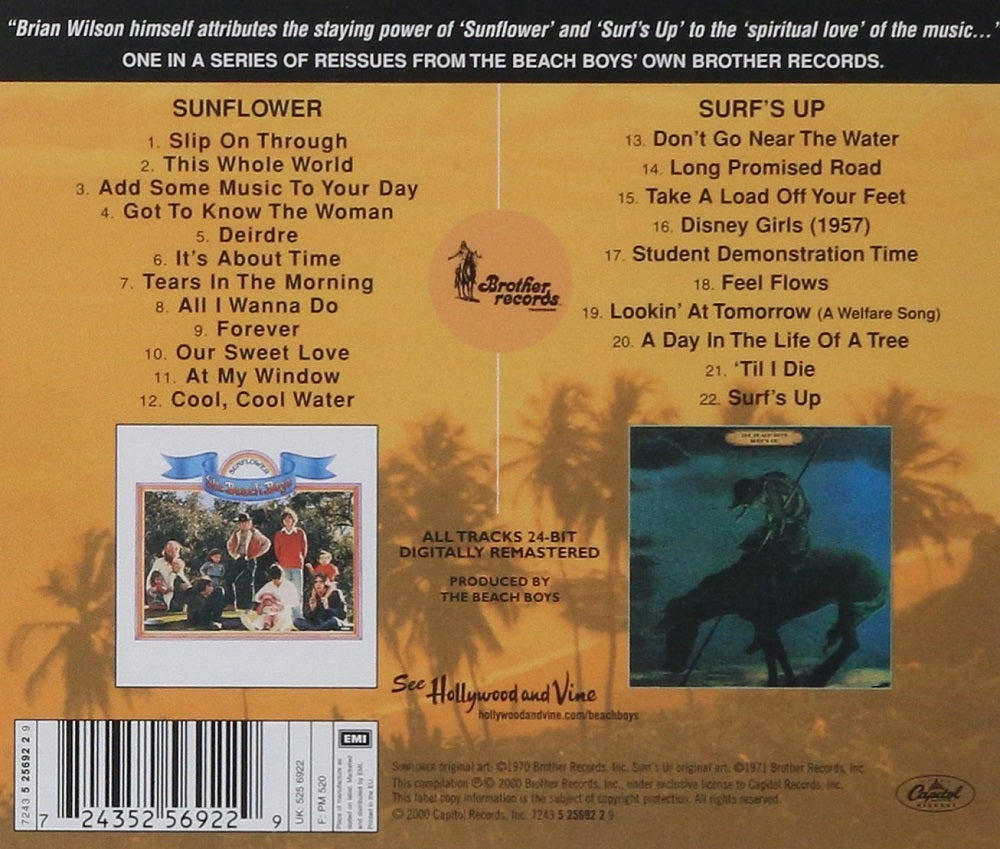 CD - Beach Boys - Sunflower/Surfs' Up