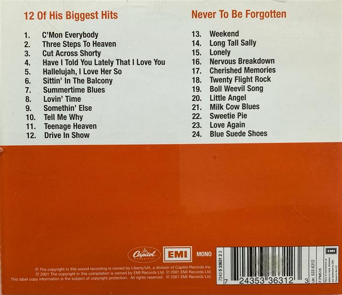 CD - Rock'n'Roll Presents - Eddie Cochran 12 Of His Biggest Hits